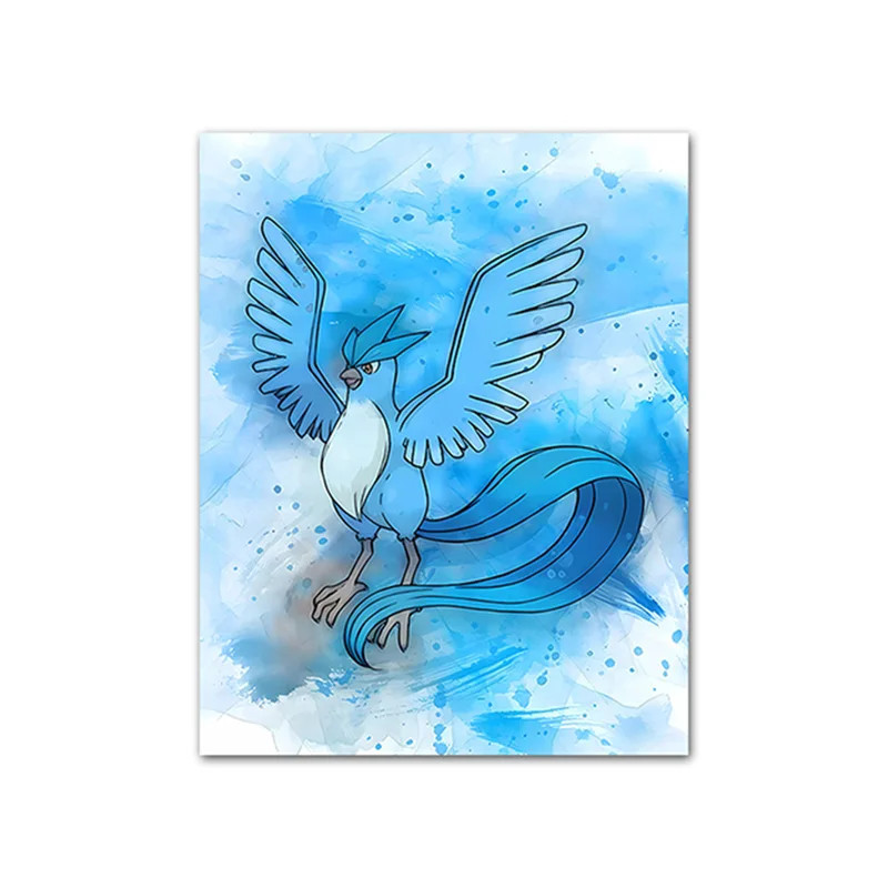 Résultat final de la peinture Artikodin aquarelle.