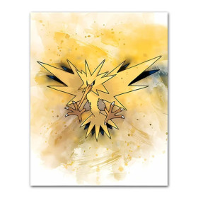 Electhor Aquarelle : Puissance Électrique Peinture par Numéro Pokémon