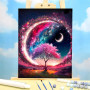 Arbre de Vie Cosmique Peinture par Numéro Fantaisie
