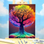 Arbre de Vie aux Mille Couleurs Peinture par Numéro Fantaisie