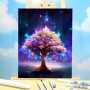 Arbre de Vie Stellaire Peinture par Numéro Fantaisie