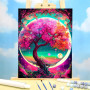 Arbre de Vie Onirique & Lune de Nacre Peinture par Numéro Fantaisie