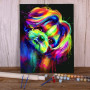 Shih Tzu Pop Art aux Couleurs Néon Peinture Par Numéros Chiens