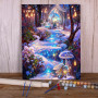 Rivière Enchantée en Hiver Peinture par Numéro Fantaisie