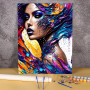 Art Moderne Coloré Abstrait Peinture par Numéro Femmes
