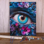 Œil Mystique & Fleurs Colorées Peinture par Numéro Femmes