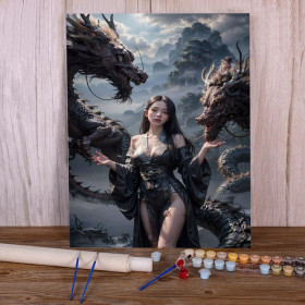 Maîtresse des Dragons Peinture par Numéro Femmes