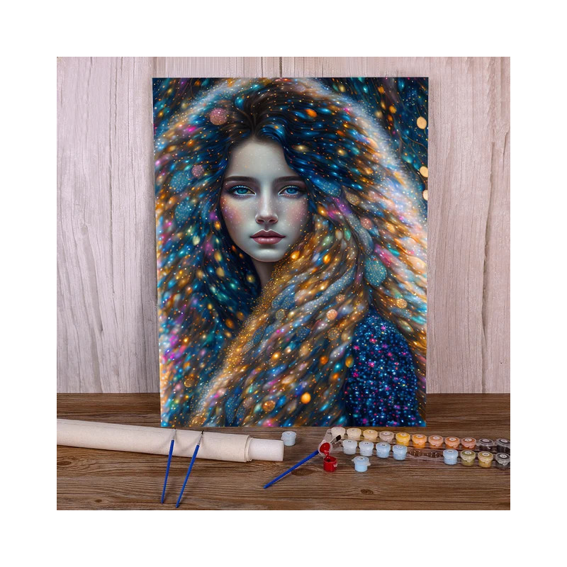 Résultat final de la peinture par numéro Nébuleuse Étoilée