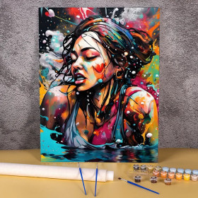 Émotion Éclaboussante Peinture par Numéro Femmes