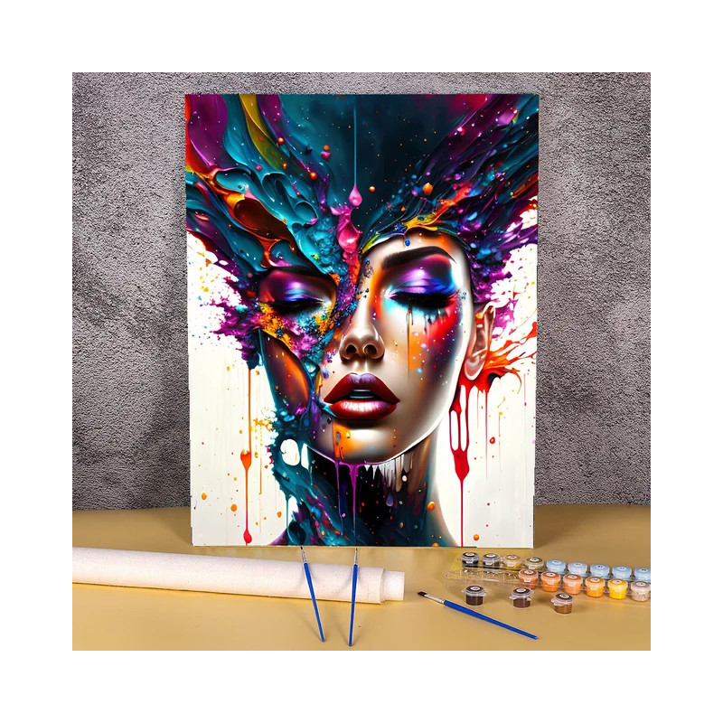 Résultat final attendu pour la peinture Extase Psychédélique