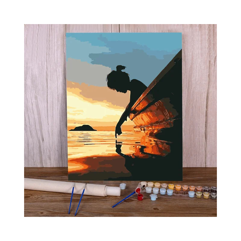 Résultat final de la peinture par numéro Réflexion Solaire