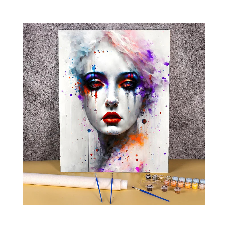 Résultat final de la peinture par numéro Beauté Éthérée