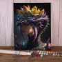 Reine des Dragons Florale Peinture par Numéro Femmes