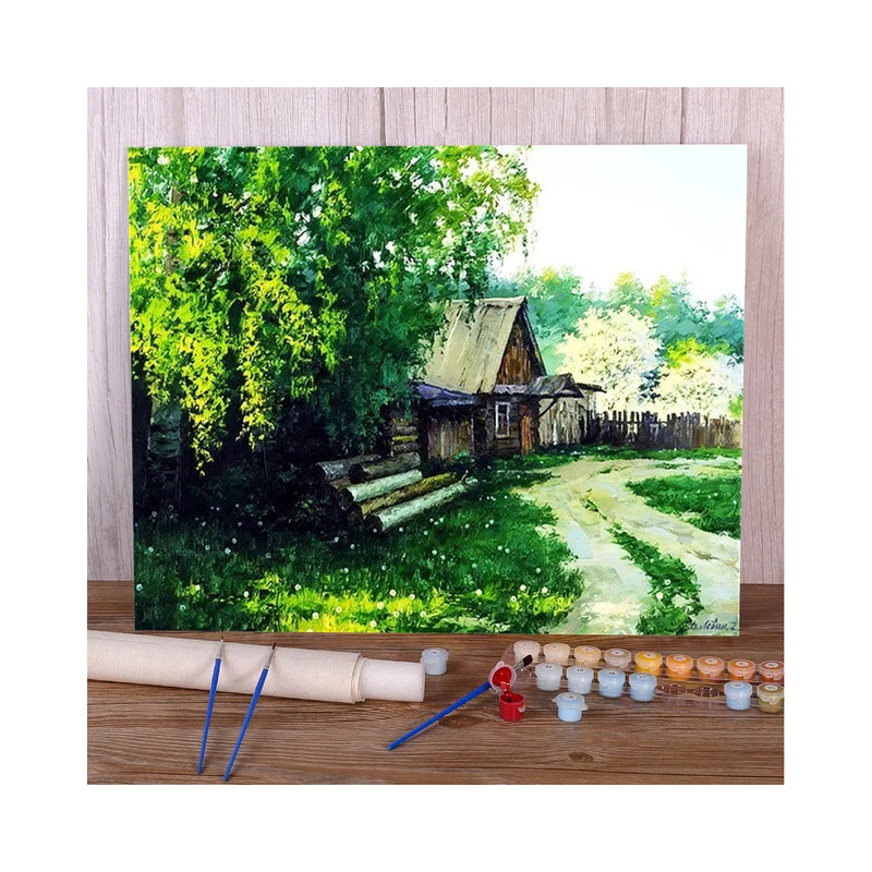 Résultat final attendu pour la peinture Maison Forestière