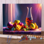Nature Morte aux Fruits Vibrants Peinture par Numéro Cuisine
