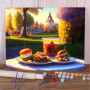 Pique-nique Féérique Peinture par Numéro Cuisine
