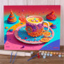 Candy Évasion : Thé Psychédélique Peinture par Numéro Cuisine