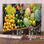 Panier de Fruits & Rosée Matinale Peinture par Numéro Cuisine