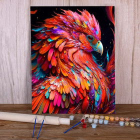 Cacatoès Flamboyant Peinture Par Numéro Oiseaux