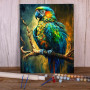 Ara Mystique des Forêts Peinture Par Numéro Oiseaux