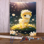 Ouriço Floral Créature Fantastique Jardin Enchanté Peinture par Numéro Enfants