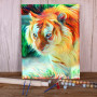 Kit de peinture par numero - Le Tigre Flamboyant aux Nuances Oniriques