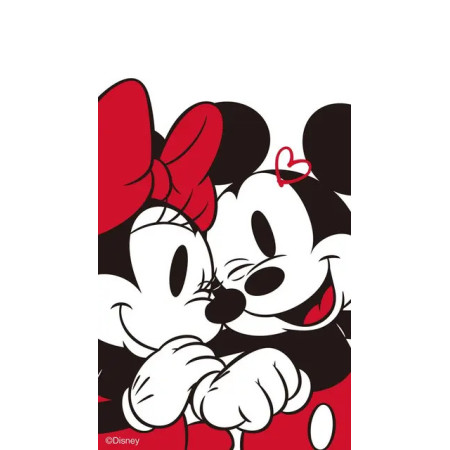 Mickey et Minnie Amour en Rouge et Noir Peinture par Numéro Disney