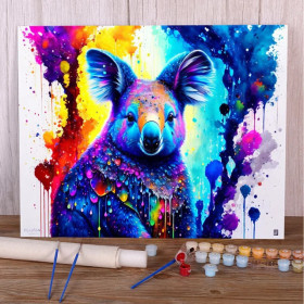 Kalinka la Koala Kaléidoscope Peinture par Numéro Enfants