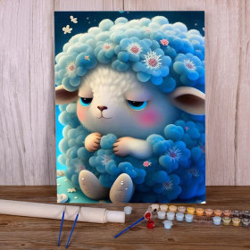 Nubécule le Petit Nuage Câlin Peinture par Numéro Enfants