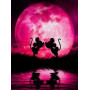 Lever de Lune Rose Peinture par Numéro Disney