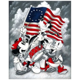 Kit Amis Célèbres avec Drapeau National Peinture par Numéro Disney