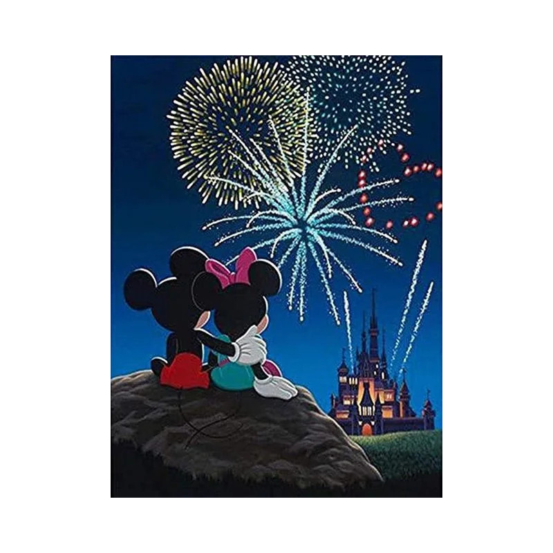 Résultat final peinture couple feux d'artifice