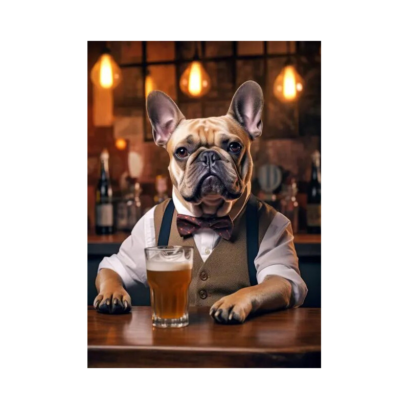 Resultat final du tableau Chien Rosie