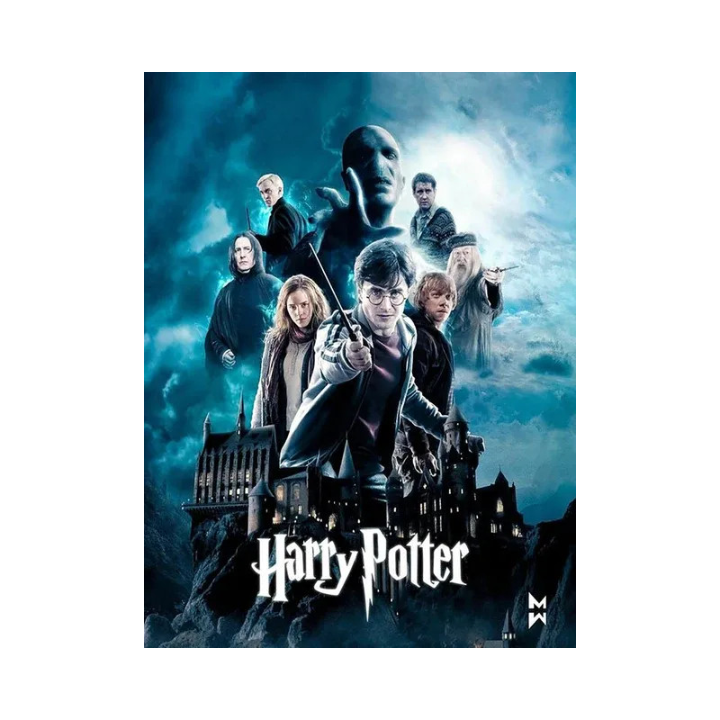 Aperçu final de l'affiche Harry Potter à Poudlard.