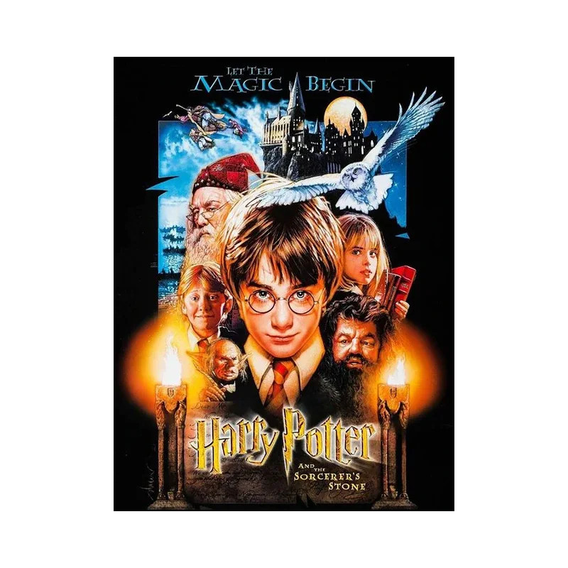 Résultat final de l'affiche Harry Potter à l'école des sorciers.