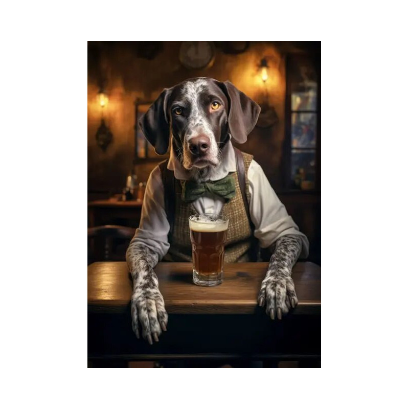 Resultat final du tableau Chien Winston