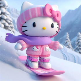Hello Kitty Winter Peinture par Numéro Disney