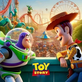 Toy Story Aventure au Parc d'Attractions Peinture par Numéro Disney