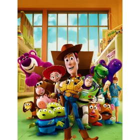 Toy Story 3 La Bande au complet Peinture par Numéro Disney