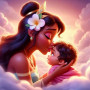 Tiana Douceur Maternelle Céleste Peinture par Numéro Disney