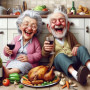 Couple Heureux Cuisine Peinture par Numéro Humoristique