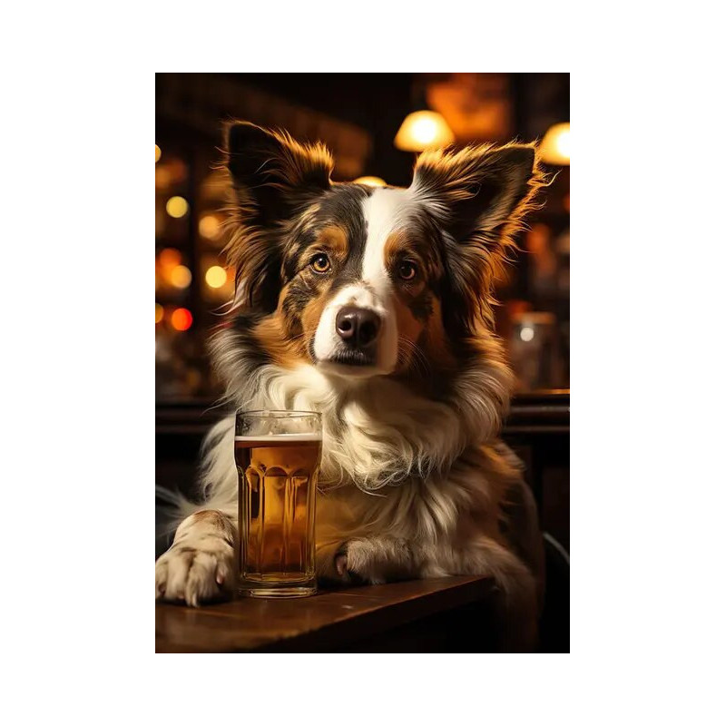Resultat final du tableau Chien Zeus