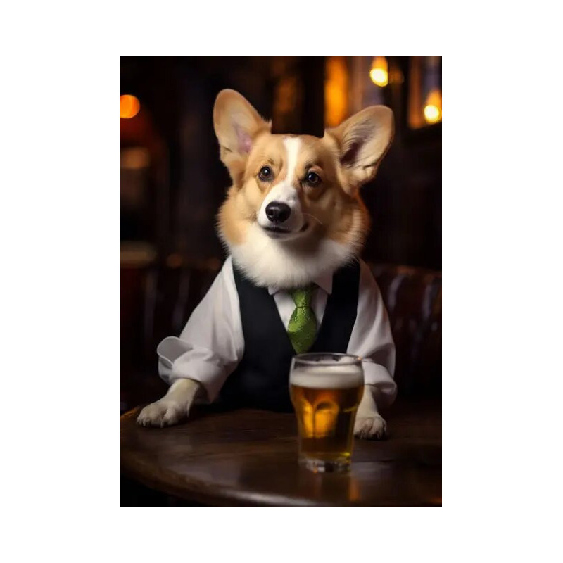 Resultat final du tableau Chien Bentley