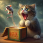 Chat & Souris Surprise Peinture par Numéro Humoristique