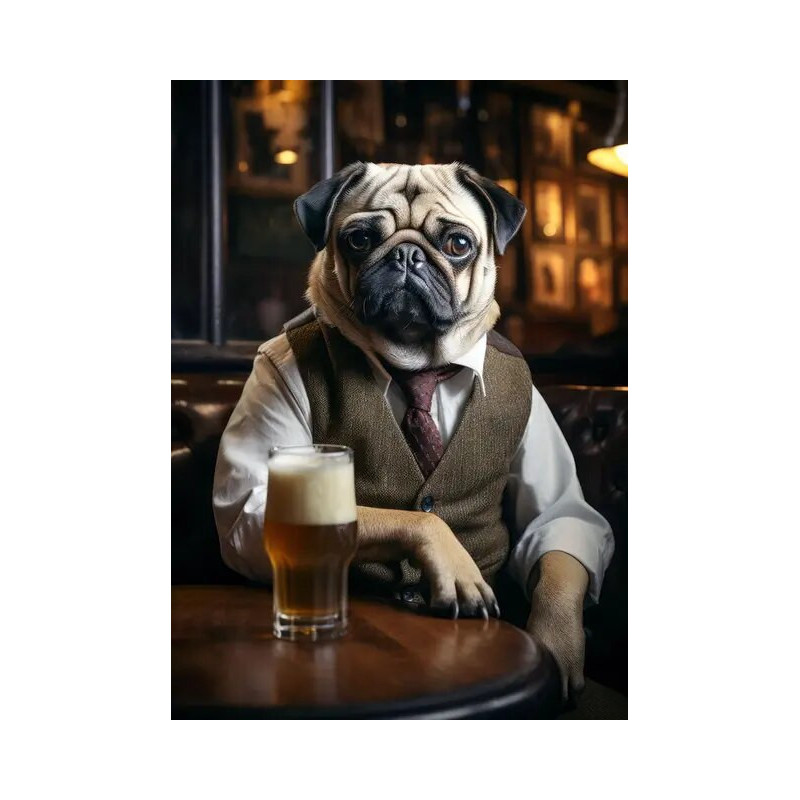 Resultat final du tableau Chien Beau