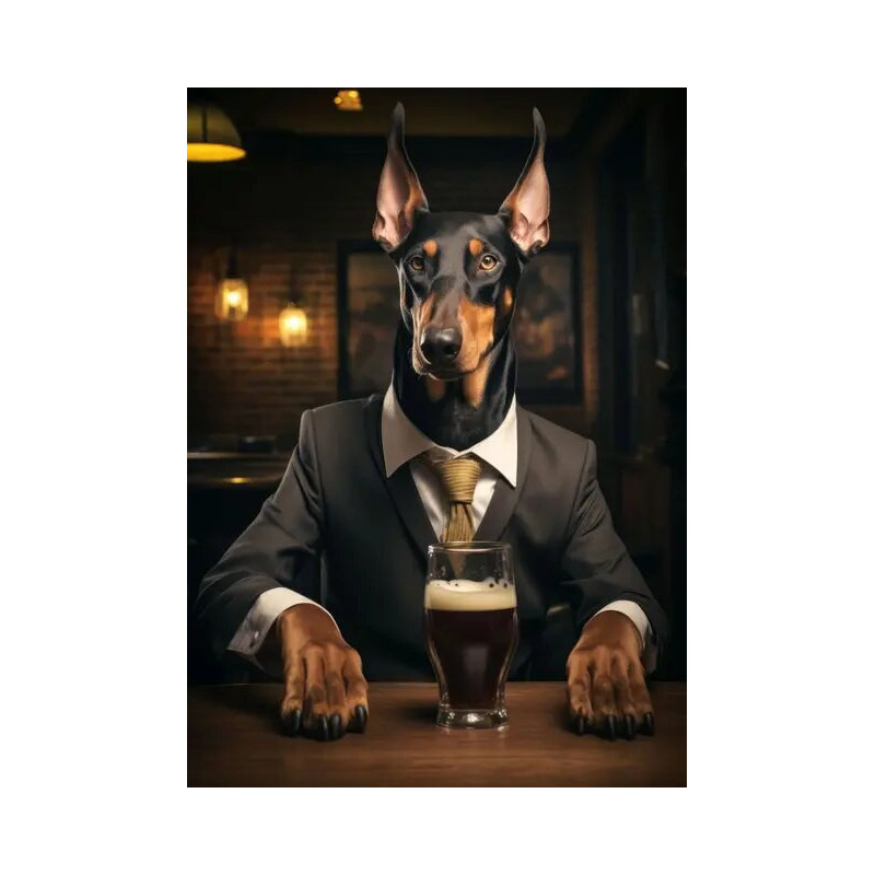 Resultat final du tableau Chien Sadie