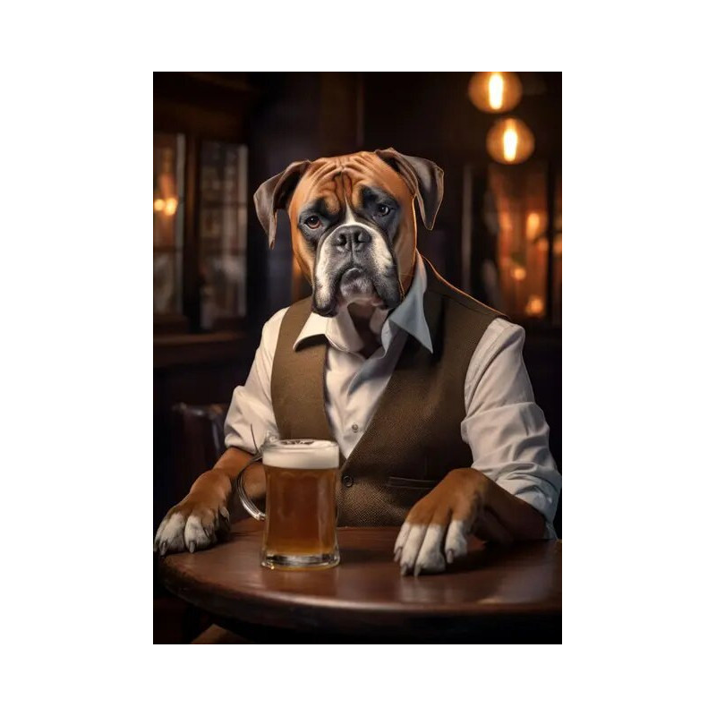 Resultat final du tableau Chien Daisy