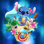 Stitch Cupcake des Îles Peinture par Numéro Stitch