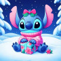 Stitch Cadeau de Noël Peinture par Numéro Stitch