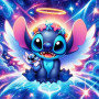 Stitch Ange Gardien Galactique Peinture par Numéro Stitch